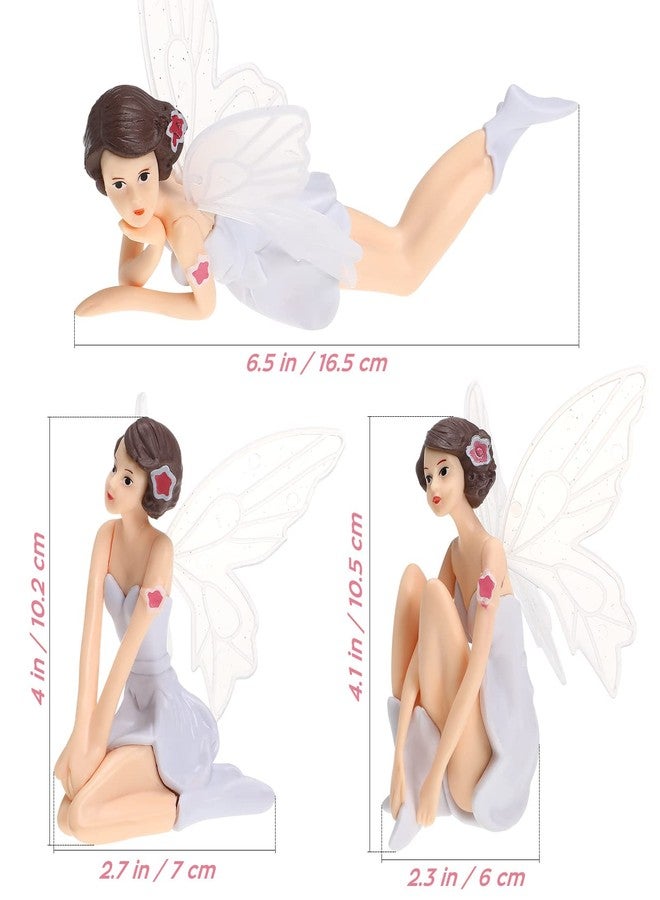 Marhaba traders 3Pcs Tooth Fairyfairy Figurines Angel Cake Topper Princess Figurine Cake Decoration For Girls Birthday Wedding Cake Decoration - Image 2
